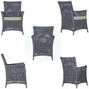 Ver imagem 5 de 2 Poltronas e 1 Mesa Igapó em Alumínio Pintura Marrom Corda Náutica Estofado 3