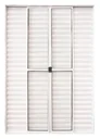 Ver imagem 1 de Porta de Aluminio Balcão 6 Folhas com Trinco Linha Leve:2,10 X 1,80/branco