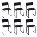 Ver imagem 1 de Kit 6 Cadeiras de Jantar Estofadas Angra Preto