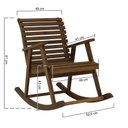 Ver imagem 2 de Poltrona de Balanço Summer Madeira Imbuia Maciça - Stain Imbuia