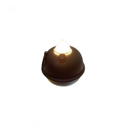 Kit 2 Luminária de Mesa Decorativa Bujãozinho de Metal a Pilha com Led Amarelo Dimerizável e Alç - 2