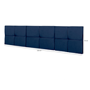 Ver imagem 5 de Cabeceira Cama Casal Queen México 1,60 Box Estofada - Azul Suede
