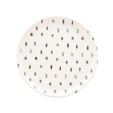 Jogo de 6 Pratos Sobremesa 20 cm Oxford Flat Samambaia