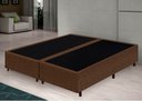 Ver imagem 3 de Cama Box Bipartido Casal Suede Premium Santo Box Bipartido 40x138x188:marrom