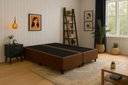 Ver imagem 2 de Cama Box Bipartido Casal Suede Premium Santo Box Bipartido 40x138x188:marrom