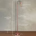 Ver imagem 2 de Luminária de Chão Tubo Alumínio Curvado Soquete E-27