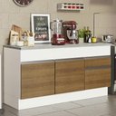 Ver imagem 3 de Balcão de Pia Glamy com 2 Portas e 2 Gavetas Madesa