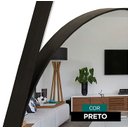 Ver imagem 3 de Espelho Decorativo Redondo 60cm com Alça Preto Banheiro Sala Hall