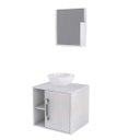 Ver imagem 3 de Conjunto para Banheiro Gabinete com Cuba Redonda R30 e Espelheira Soft 500w