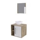 Ver imagem 2 de Conjunto para Banheiro Gabinete com Cuba Redonda R30 e Espelheira Soft 500W