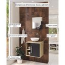 Ver imagem 5 de Conjunto para Banheiro Gabinete com Cuba Redonda R30 e Espelheira Soft 500W