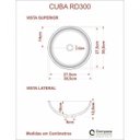 Ver imagem 4 de Conjunto para Banheiro Gabinete com Cuba Redonda R30 e Espelheira Soft 500W