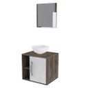 Ver imagem 2 de Conjunto para Banheiro Gabinete com Cuba Redonda R30 e Espelheira Soft 500W