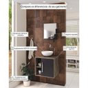 Ver imagem 5 de Conjunto para Banheiro Gabinete com Cuba Redonda R30 e Espelheira Soft 500W