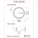 Ver imagem 4 de Conjunto para Banheiro Gabinete com Cuba Redonda R30 e Espelheira Soft 500W Marrom/Carvalho Dark c/P