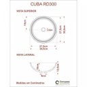 Ver imagem 4 de Conjunto para Banheiro Gabinete com Cuba Redonda R30 e Espelheira Soft 500W