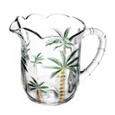 Ver imagem 2 de Cnj Wolff Jarra 6 Tçs Palm Hand Painting Cristal 1,3L/240ml
