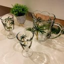 Ver imagem 6 de Cnj Wolff Jarra 6 Tçs Palm Hand Painting Cristal 1,3L/240ml