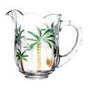 Ver imagem 3 de Cnj Wolff Jarra 6 Tçs Palm Hand Painting Cristal 1,3L/240ml