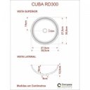 Ver imagem 4 de Conjunto para Banheiro Gabinete com Cuba Redonda R30 e Espelheira Soft 500W Marrom/Nogal c/Preto Ôni