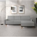 Ver imagem 1 de Sofá 4 Lugares com Chaise Lado Direito 258cm Corino Geribá
