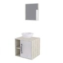 Ver imagem 2 de Conjunto para Banheiro Gabinete com Cuba Redonda R30 e Espelheira Soft 500W