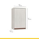 Ver imagem 3 de Armário Aéreo para Cozinha com 1 Porta 80 X 33 Cm New Mdp Legno Nogueira - Clicklar