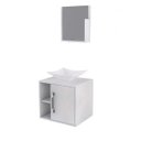 Ver imagem 2 de Conjunto para Banheiro Gabinete com Cuba Folha L34 e Espelheira Soft 500W Branco/Chess