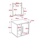 Ver imagem 3 de Conjunto para Banheiro Gabinete com Cuba Folha L34 e Espelheira Soft 500W