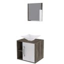 Ver imagem 2 de Conjunto para Banheiro Gabinete com Cuba Folha L34 e Espelheira Soft 500W