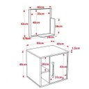 Ver imagem 3 de Conjunto para Banheiro Gabinete com Cuba Folha L34 e Espelheira Soft 500W