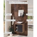 Ver imagem 5 de Conjunto para Banheiro Gabinete com Cuba Folha L34 e Espelheira Soft 500W