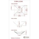 Ver imagem 4 de Conjunto para Banheiro Gabinete com Cuba Folha L34 e Espelheira Soft 500w