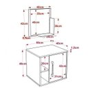 Ver imagem 3 de Conjunto para Banheiro Gabinete com Cuba Folha L34 e Espelheira Soft 500w
