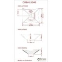 Ver imagem 4 de Conjunto para Banheiro Gabinete com Cuba Folha L34 e Espelheira Soft 500W Preto/Ônix