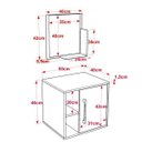 Ver imagem 3 de Conjunto para Banheiro Gabinete com Cuba Folha L34 e Espelheira Soft 500W