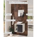 Ver imagem 5 de Conjunto para Banheiro Gabinete com Cuba Folha L34 e Espelheira Soft 500W