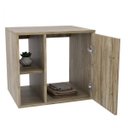 Ver imagem 6 de Conjunto para Banheiro Gabinete com Cuba Quadrada Q32 e Espelheira Soft 500W Marrom/Carvalho/Branco