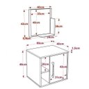 Ver imagem 3 de Conjunto para Banheiro Gabinete com Cuba Quadrada Q32 e Espelheira Soft 500W 