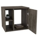 Ver imagem 6 de Conjunto para Banheiro Gabinete com Cuba Quadrada Q32 e Espelheira Soft 500W Marrom/Carvalho Dark/Br