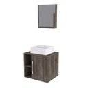 Ver imagem 2 de Conjunto para Banheiro Gabinete com Cuba Quadrada Q32 e Espelheira Soft 500W 