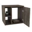 Ver imagem 6 de Conjunto para Banheiro Gabinete com Cuba Quadrada Q32 e Espelheira Soft 500W Marrom/Carvalho Dark/Pr
