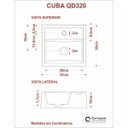 Ver imagem 4 de Conjunto para Banheiro Gabinete com Cuba Quadrada Q32 e Espelheira Soft 500W