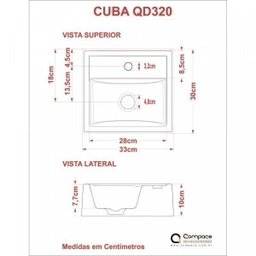 Conjunto para Banheiro Gabinete com Cuba Quadrada Q32 e Espelheira Soft 500W - 4 Conjunto para Banheiro Gabinete com Cuba Quadrada Q32 e Espelheira Soft 500W - 4
