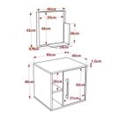 Ver imagem 3 de Conjunto para Banheiro Gabinete com Cuba Quadrada Q32 e Espelheira Soft 500W Marrom/Nogal/Branco Che