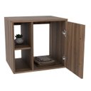 Ver imagem 6 de Conjunto para Banheiro Gabinete com Cuba Quadrada Q32 e Espelheira Soft 500W Marrom/Nogal/Preto Ônix