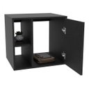 Ver imagem 6 de Conjunto para Banheiro Gabinete com Cuba Quadrada Q32 e Espelheira Soft 500W Preto/Ônix