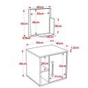 Ver imagem 3 de Conjunto para Banheiro Gabinete com Cuba Quadrada Q32 e Espelheira Soft 500W 