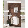 Conjunto para Banheiro Gabinete com Cuba Quadrada Q32 e Espelheira Soft 500W  - 5