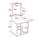 Ver imagem 3 de Conjunto para Banheiro Gabinete com Cuba Quadrada Q32 e Espelheira Soft 500W Branco/Snow/Preto Ônix